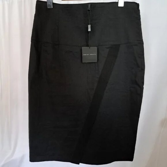 SARAH PACINI LINEN skirt Sz 3 or LARGE or 32 waist MADE IN ITALY formal * NWT* - Picture 2 of 10